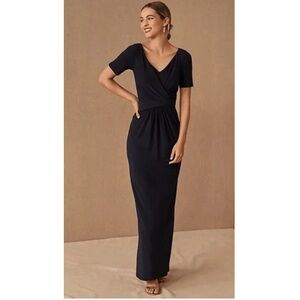 NWT BHLDN Chelle Stretch Jersey Long Gown Occasions Mother of Bride Maxi Dress